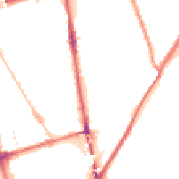 Night-time road noise heatmap for L20 2JL