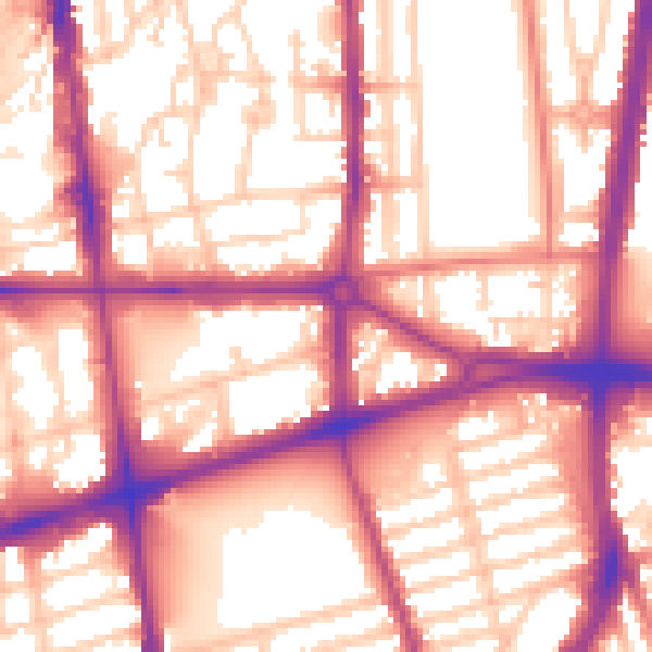 Daytime road noise heatmap for L20 3AN
