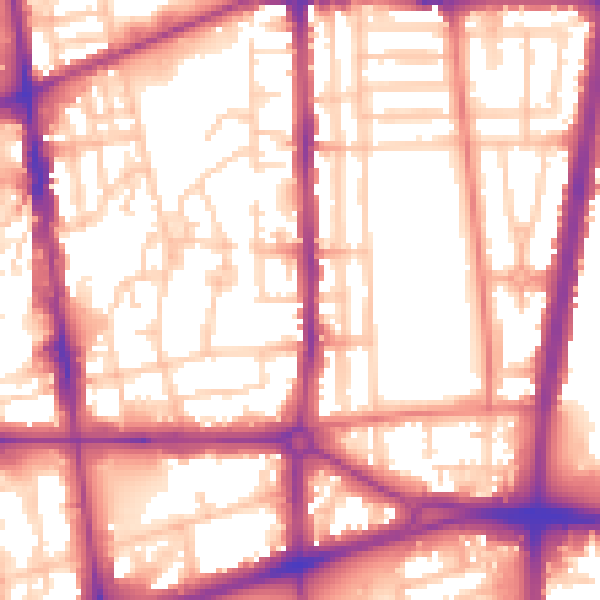 Daytime road noise heatmap for L20 3AP
