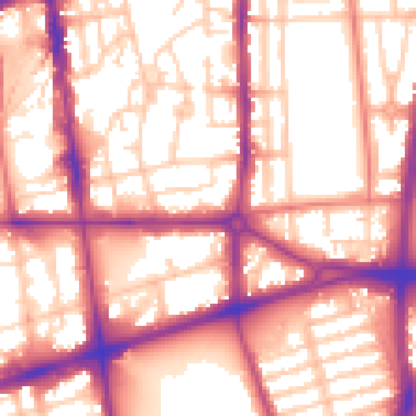 Daytime road noise heatmap for L20 3BG