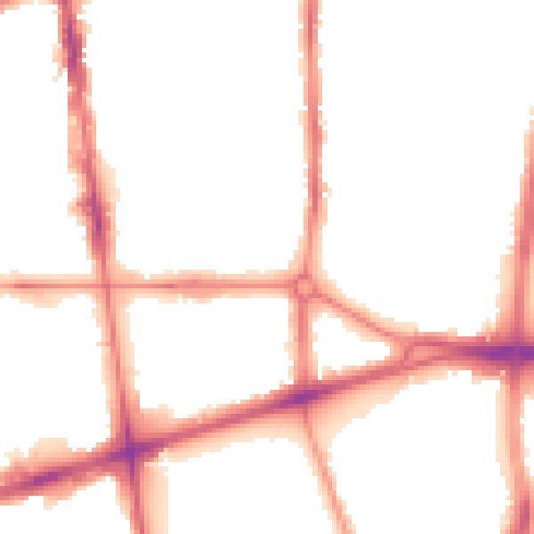 Night-time road noise heatmap for L20 3BG