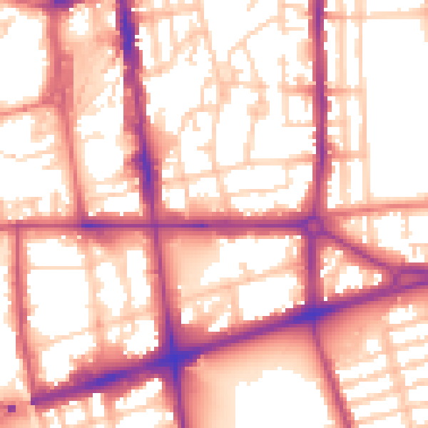 Daytime road noise heatmap for L20 3BJ