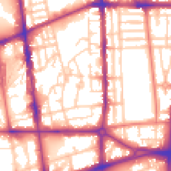 Daytime road noise heatmap for L20 3BU