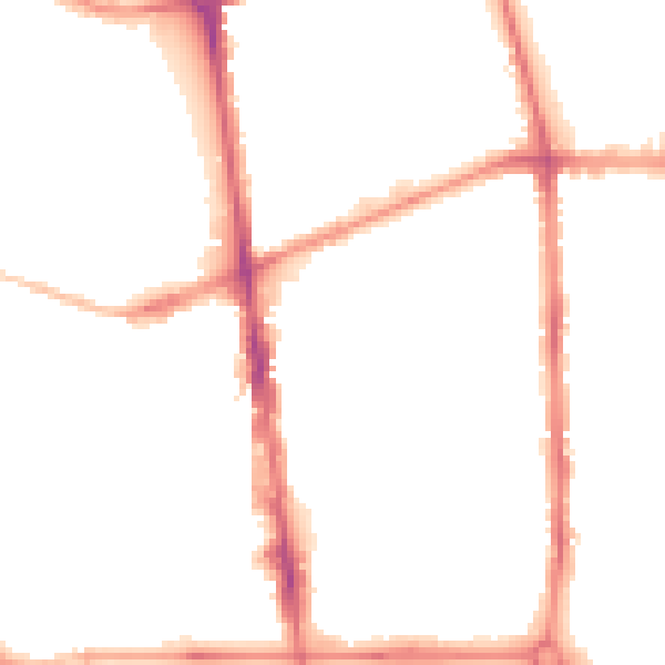 Night-time road noise heatmap for L20 3EY