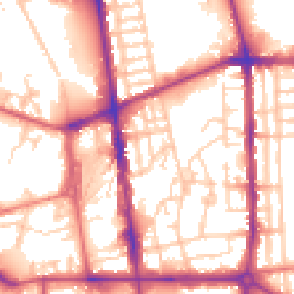 Daytime road noise heatmap for L20 3HG