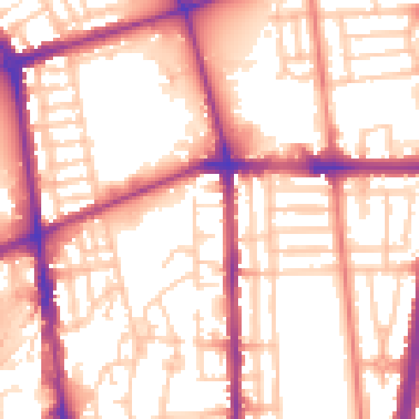Daytime road noise heatmap for L20 3NP