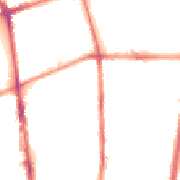 Night-time road noise heatmap for L20 3NT