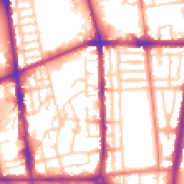 Daytime road noise heatmap for L20 3NU