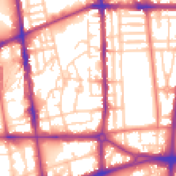 Daytime road noise heatmap for L20 3NZ
