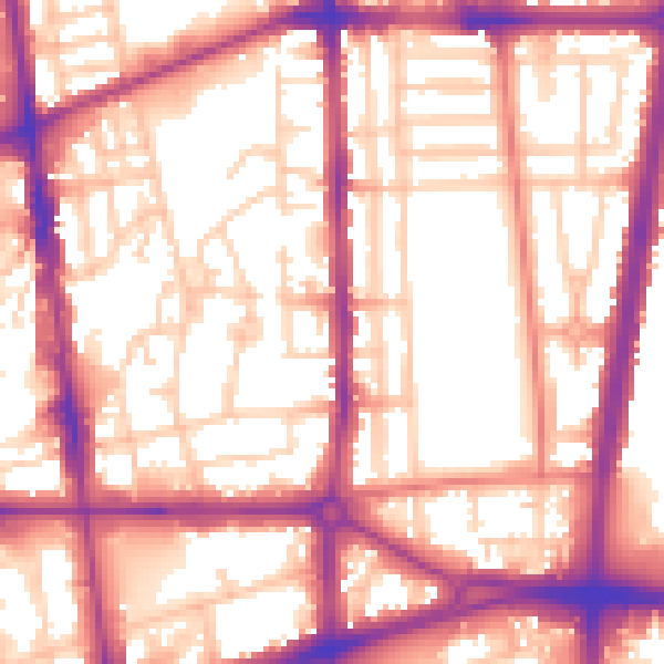 Daytime road noise heatmap for L20 3PA