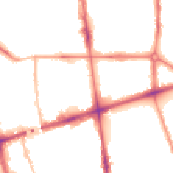 Night-time road noise heatmap for L20 3TB