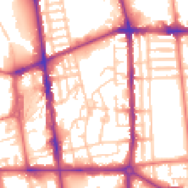Daytime road noise heatmap for L20 3TZ
