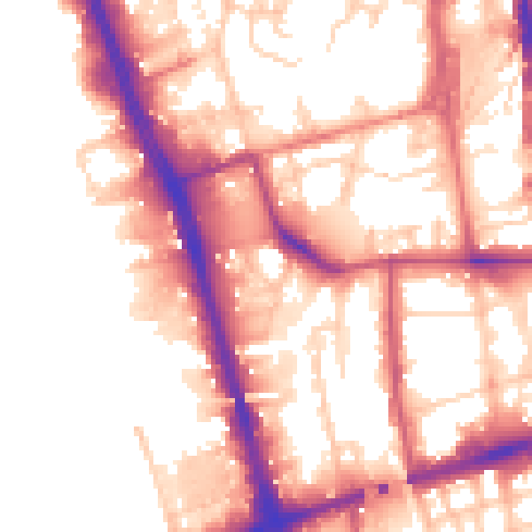 Daytime road noise heatmap for L20 4DF