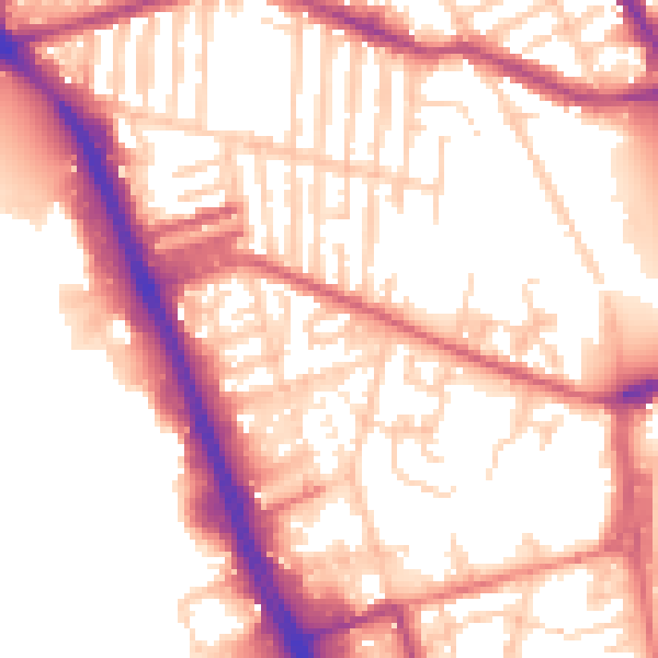 Daytime road noise heatmap for L20 4EU