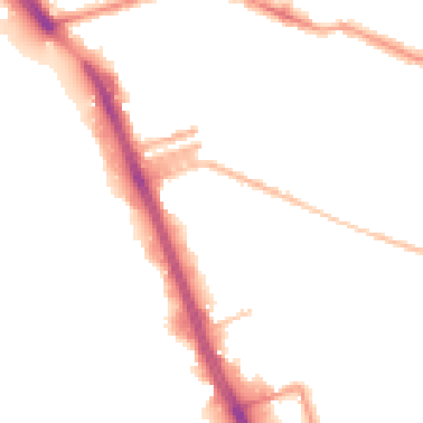 Night-time road noise heatmap for L20 4EY