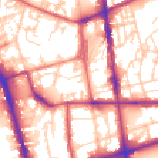 Daytime road noise heatmap for L20 4FD