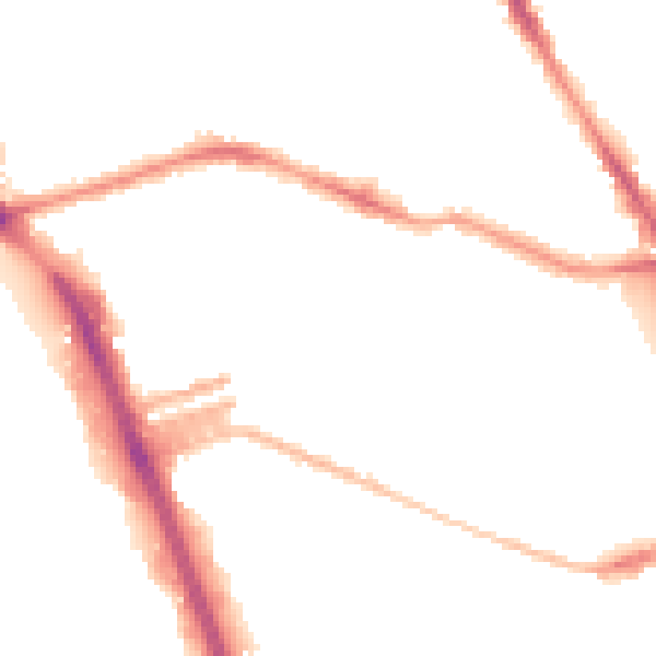 Night-time road noise heatmap for L20 4JX