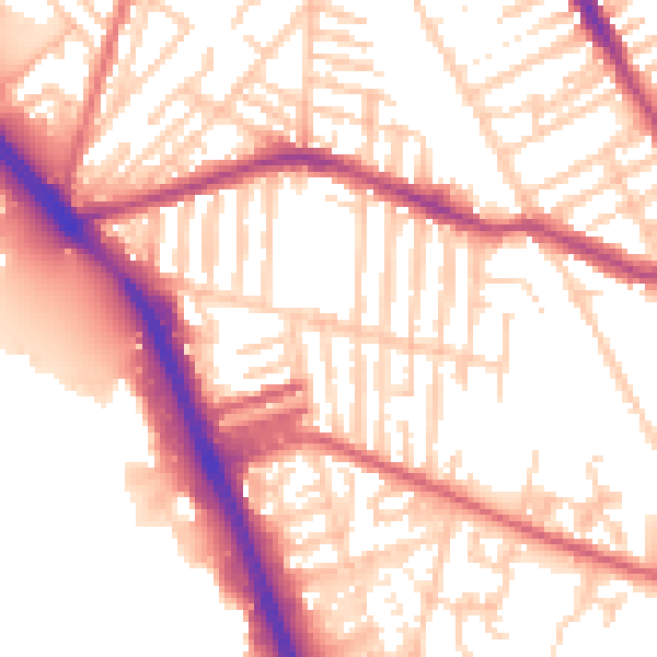 Daytime road noise heatmap for L20 4LA