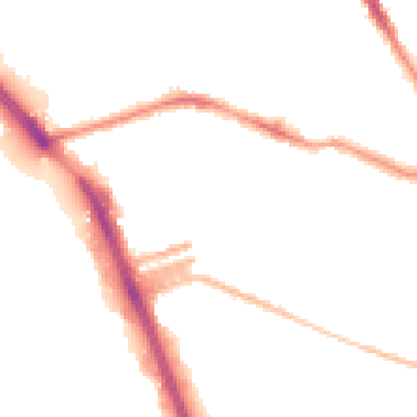Night-time road noise heatmap for L20 4LA
