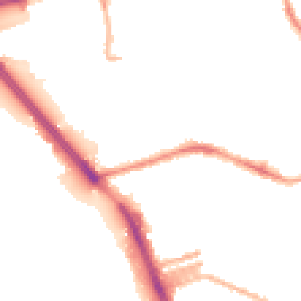 Night-time road noise heatmap for L20 4NF
