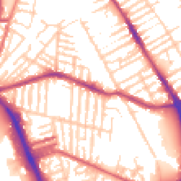 Daytime road noise heatmap for L20 4NU