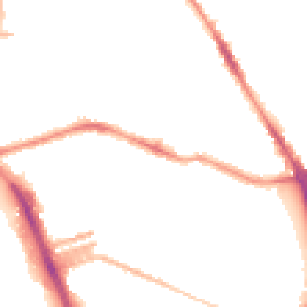 Night-time road noise heatmap for L20 4NU