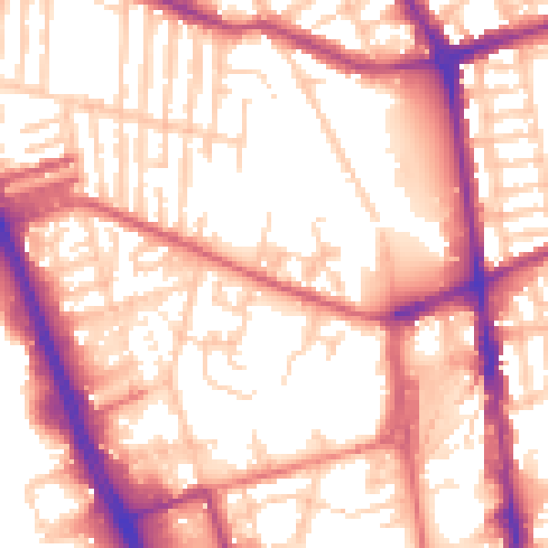 Daytime road noise heatmap for L20 4QP