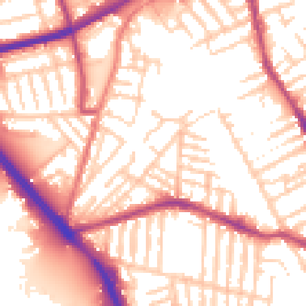 Daytime road noise heatmap for L20 4QQ