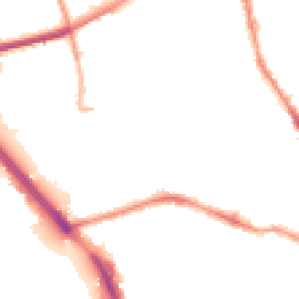 Night-time road noise heatmap for L20 4QQ