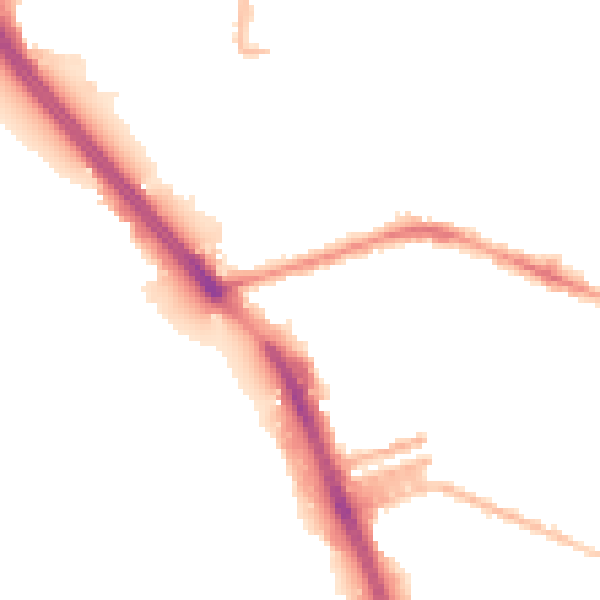 Night-time road noise heatmap for L20 4RH