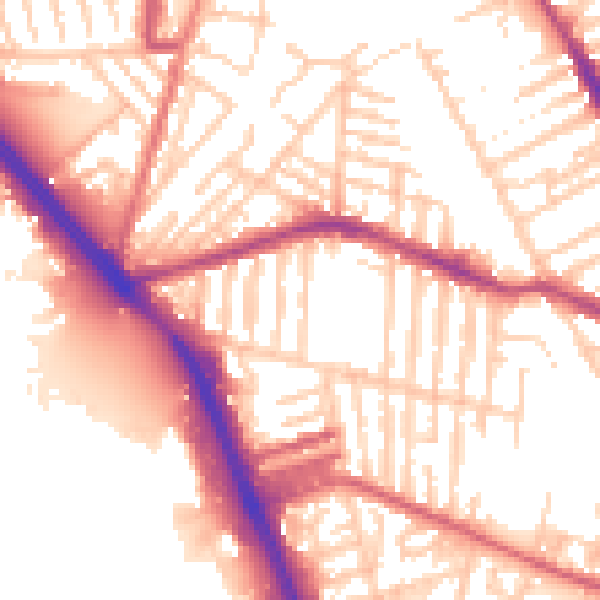 Daytime road noise heatmap for L20 4RT