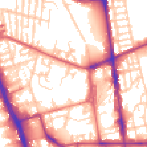 Daytime road noise heatmap for L20 4TD