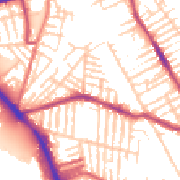 Daytime road noise heatmap for L20 4UG