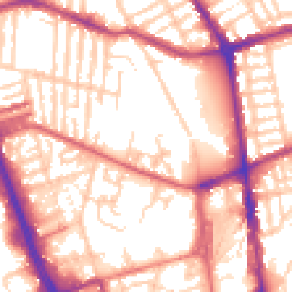Daytime road noise heatmap for L20 4UN
