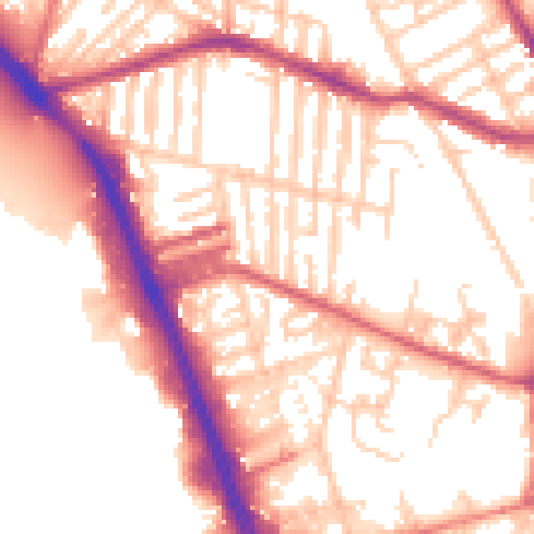 Daytime road noise heatmap for L20 4UP