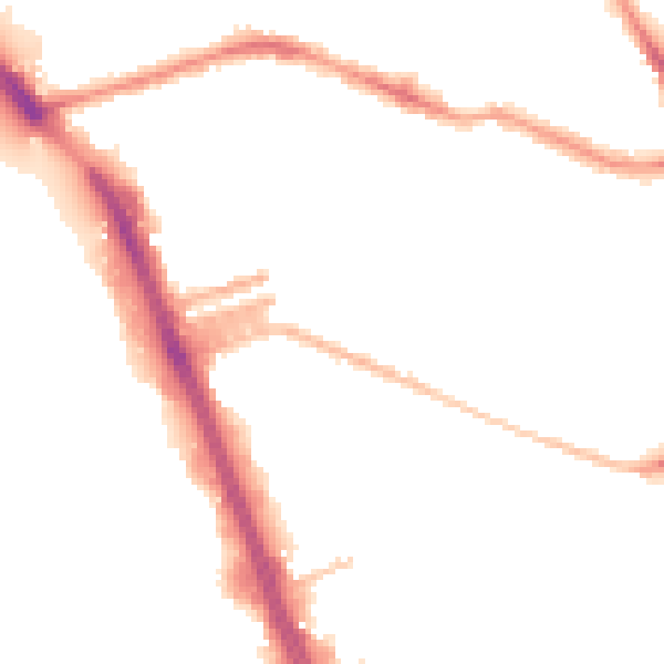 Night-time road noise heatmap for L20 4UW