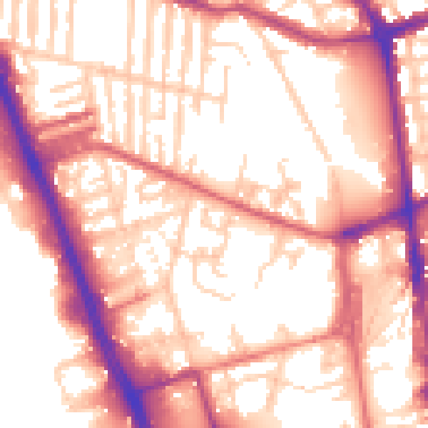 Daytime road noise heatmap for L20 4UY
