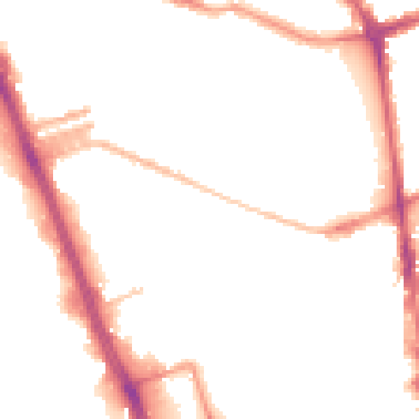 Night-time road noise heatmap for L20 4UY
