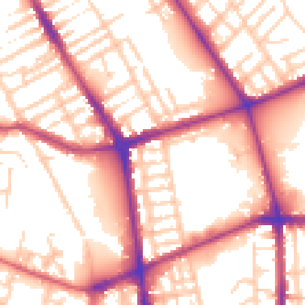 Daytime road noise heatmap for L20 5AT