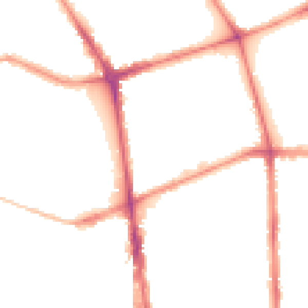 Night-time road noise heatmap for L20 5BH