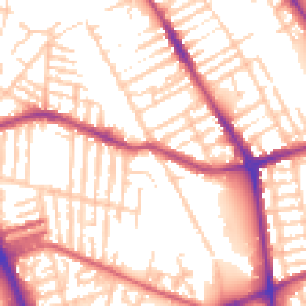Daytime road noise heatmap for L20 5DG