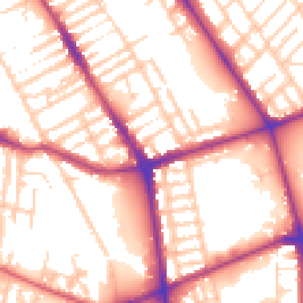 Daytime road noise heatmap for L20 5ED