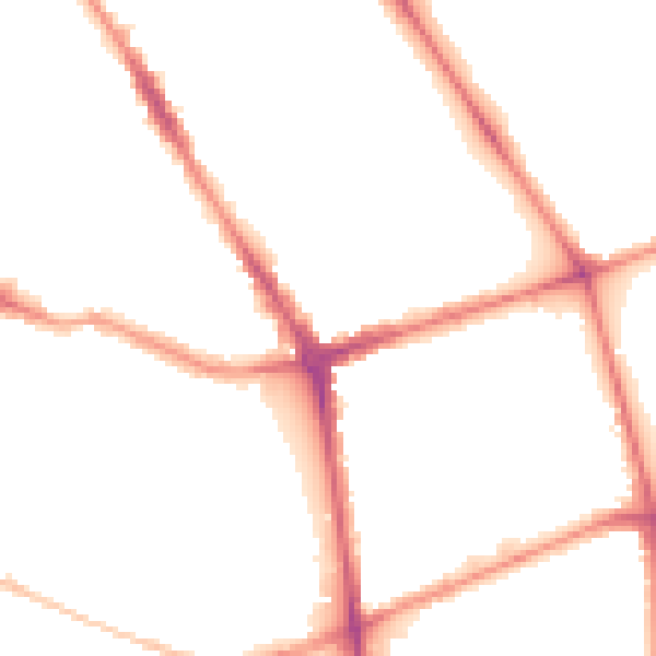 Night-time road noise heatmap for L20 5ED