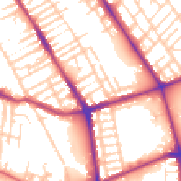 Daytime road noise heatmap for L20 5EJ
