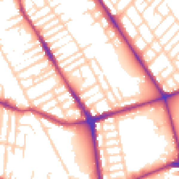 Daytime road noise heatmap for L20 5EL