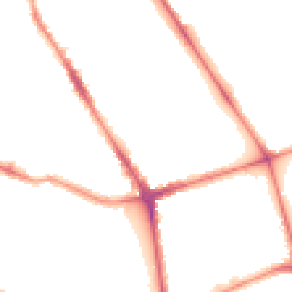 Night-time road noise heatmap for L20 5EL