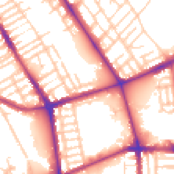 Daytime road noise heatmap for L20 5ES