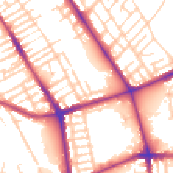 Daytime road noise heatmap for L20 5ET