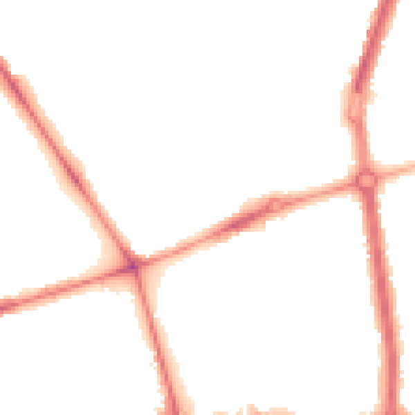 Night-time road noise heatmap for L20 6AJ
