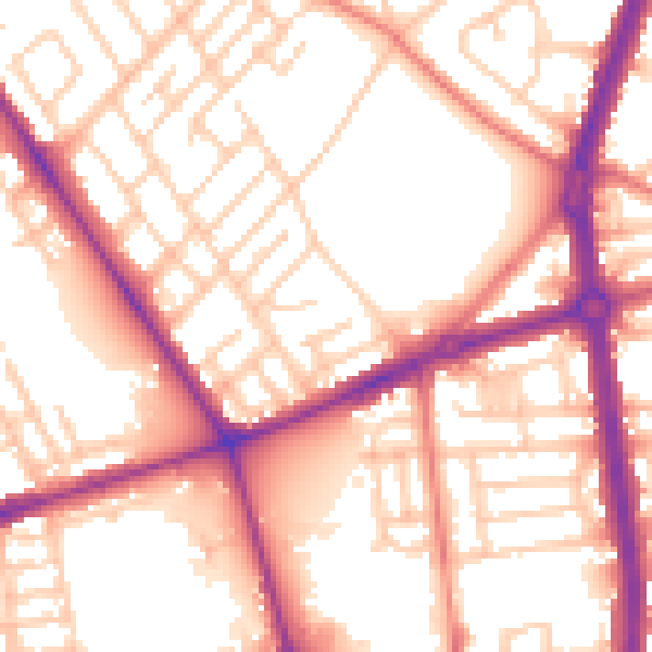 Daytime road noise heatmap for L20 6AP